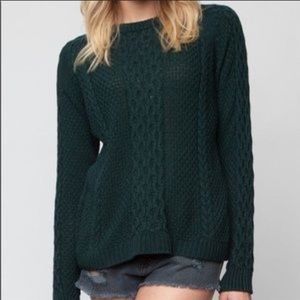 Brandy Melville dark green sweater